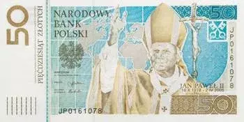 Banknot: 50zł Jan Paweł II 24h Produkt Kolekcjonerski