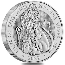 Srebrna Moneta The Royal Tudor Beasts: Lion Of England 2 uncje 24h
