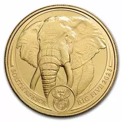 Złota Moneta Big Five Elephant 1 uncja 2023