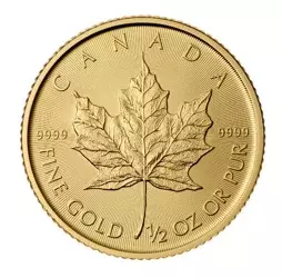 Złota Moneta Kanadyjski Liść Klonowy 1/2 uncji(K) 24h