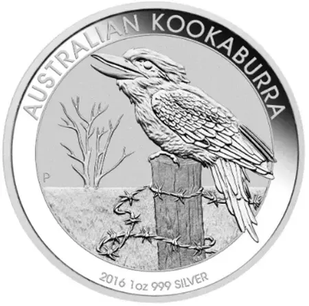 Srebrna Moneta Australijska Kookaburra 1 uncja 2016r 24h