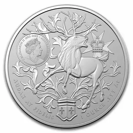 Srebrna Moneta Australijskie Herby 1 uncja 2023 24h