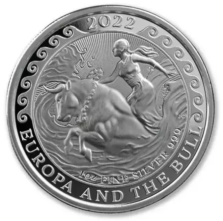 Srebrna Moneta Malta 2022 - Europa And The Bull 1 uncja 24h