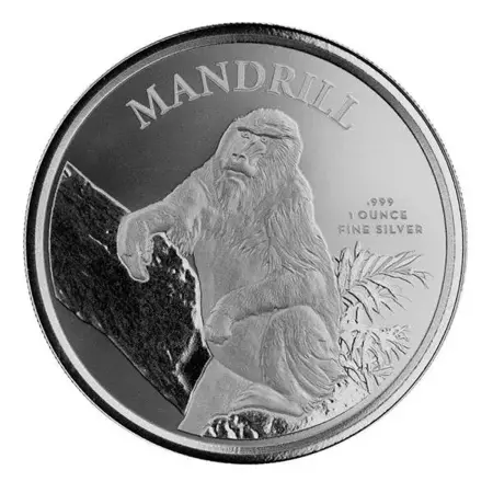 Srebrna Moneta Mandrill 1 uncja 24h