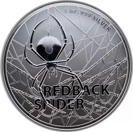 Srebrna Moneta Najniebezpieczniejsze Stworzenia Australii: Redback Spider 1 uncja 24h