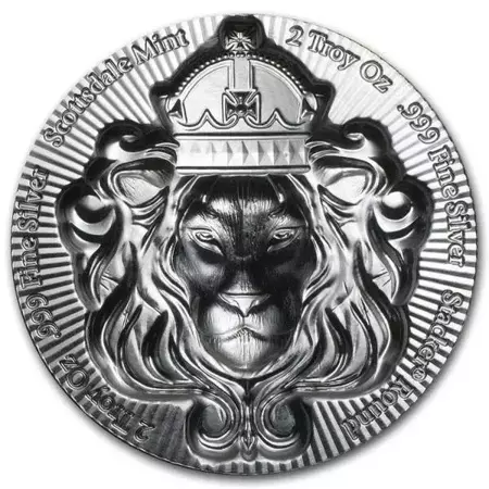 Srebrna Moneta Scottsdale Mint Lion Stacker 2 uncje 24h