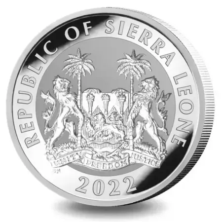 Srebrna Moneta Sierra Leone 2022 - Big Five - Lion 1 uncja 24h