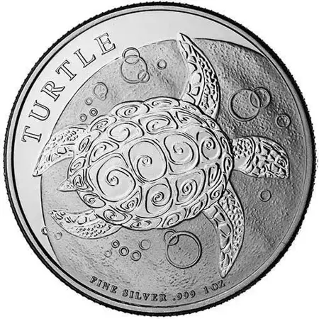 Srebrna Moneta Żółw Szylkretowy 1 uncja 2016r 24h