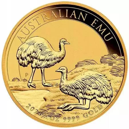 Złota Moneta Australijski Emu 1 uncja 2020r 24h