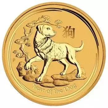 Złota Moneta Australijski Lunar - Rok Psa 1 uncja 2018 24h