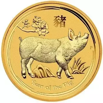 Złota Moneta Rok Świni 1/2 uncji 24h